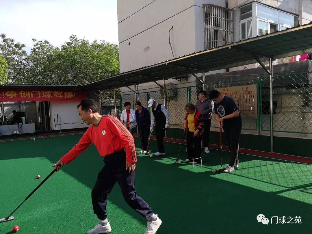 江苏省苦练五十天备战省运会扬州市门协举行门球训练现场观摩会