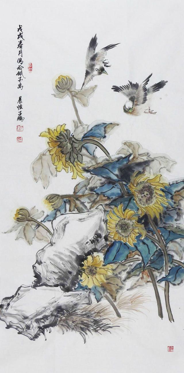 王鹏花鸟画神态自然逼真