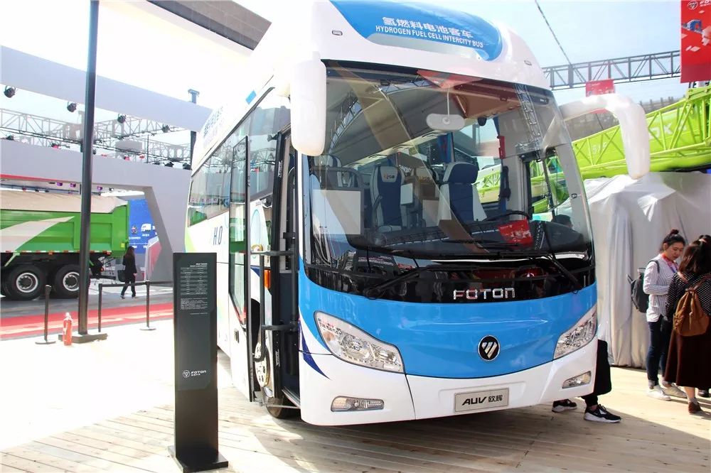 此次參展的新能源商用車中,除了福田客車使用了氫燃料外,其他車型