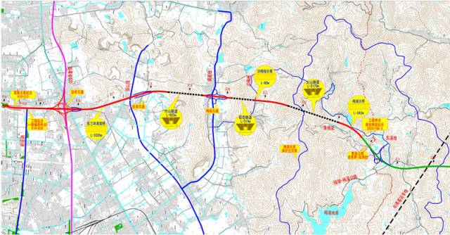 勝陸公路(橫河至餘慈界段)總體佈置圖據悉,去年5月26日,該工程ppp項目