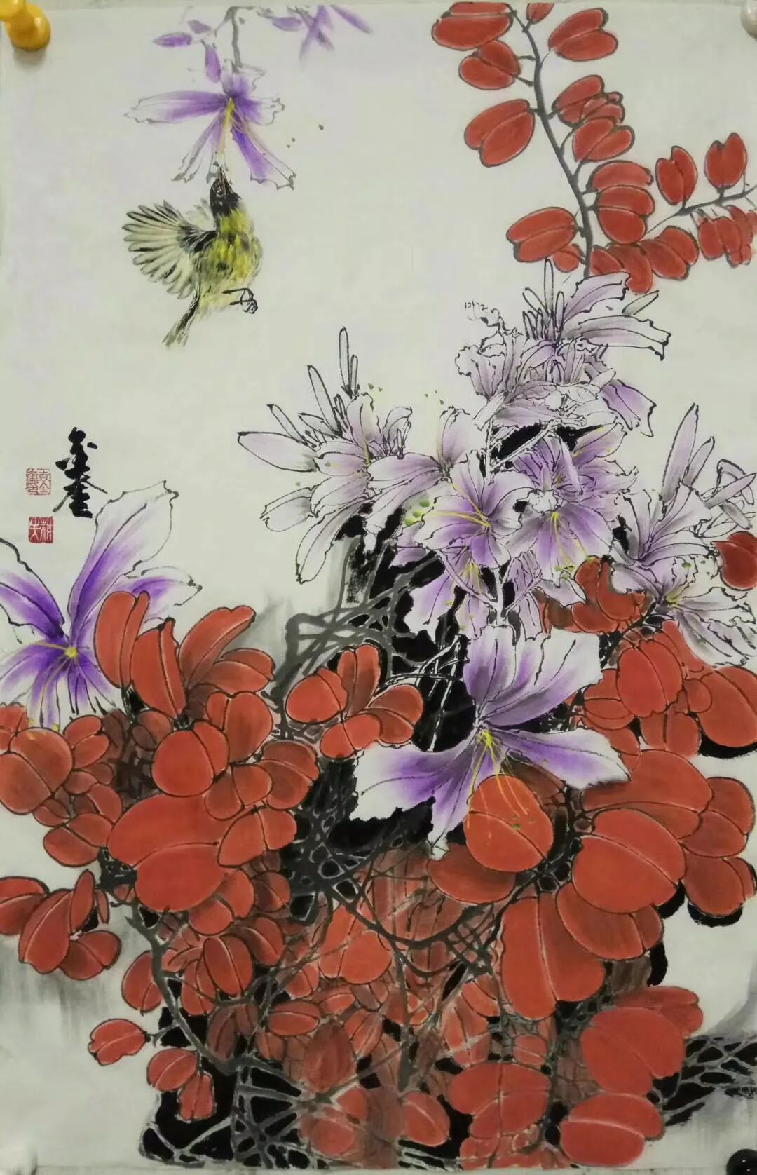 袁金奎花鸟画图片