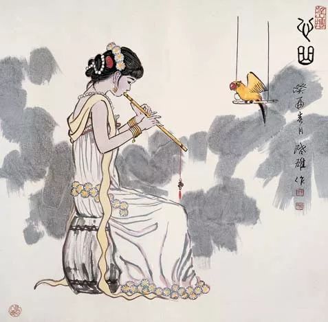 徐启雄现代工笔美人画的开拓者80幅