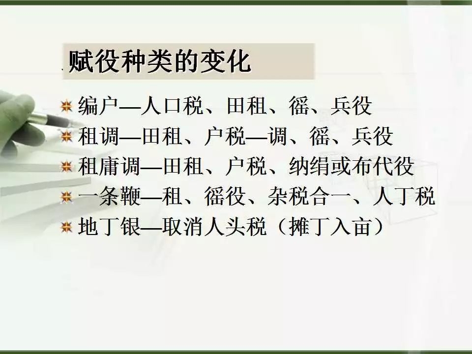 [优质课件]中国古代赋税制度