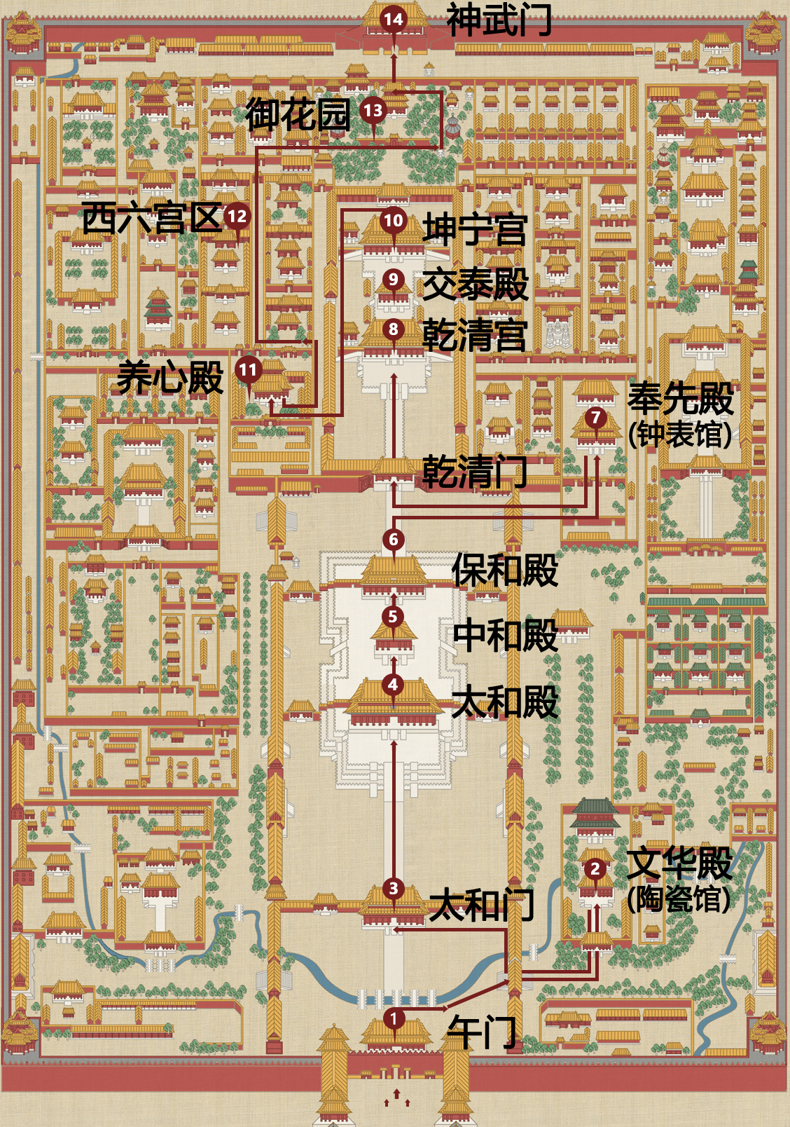坤宁宫平面图图片