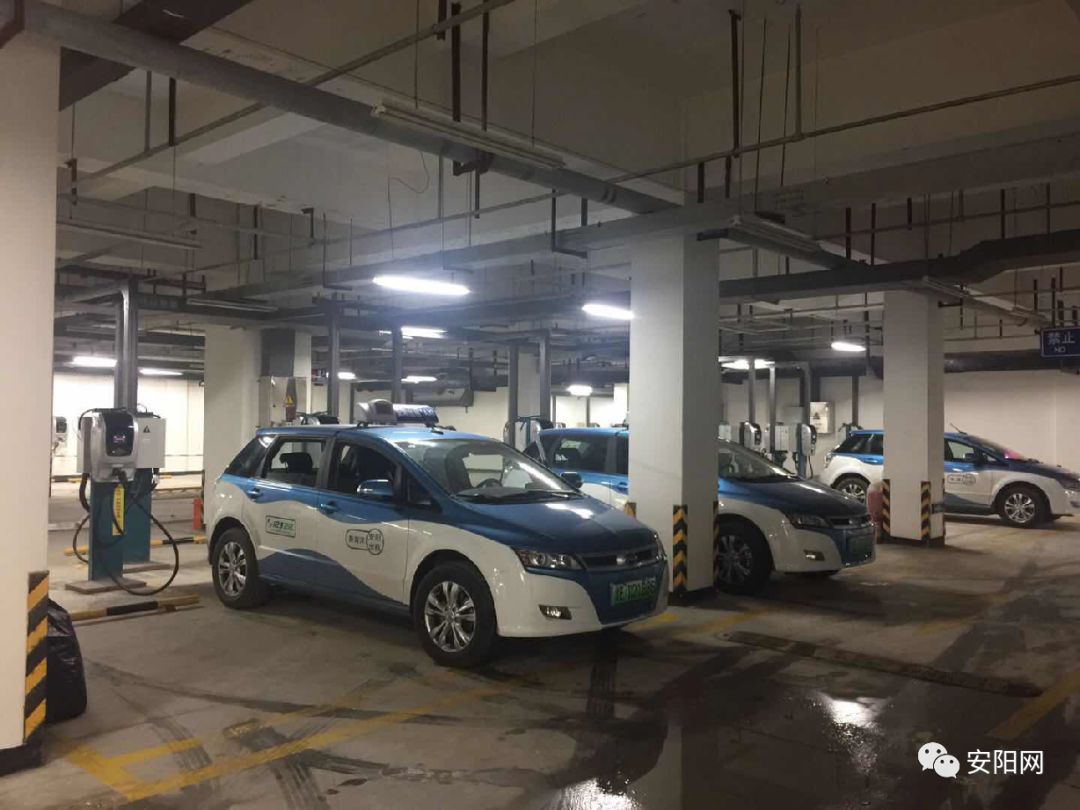 安阳会展中心地下停车场充电站启用:服务新能源出租车 逐步对私家车