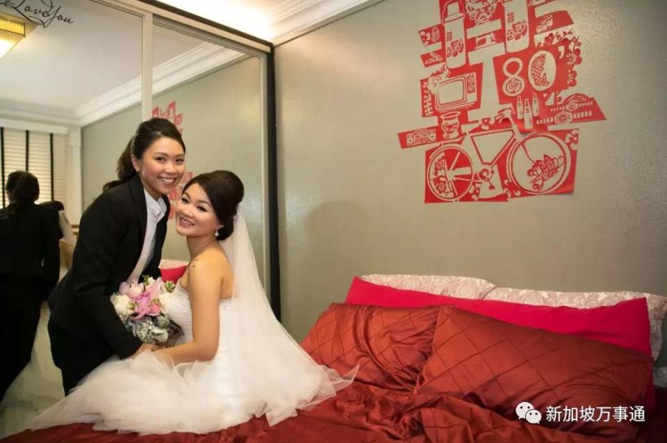 新加坡第一對女同性戀結婚了初識熱戀婚禮現場全曝光