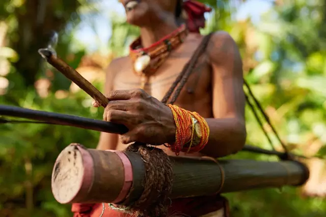 omo valley, ethiopiathe mursi people在埃塞俄比亞的穆爾西部落