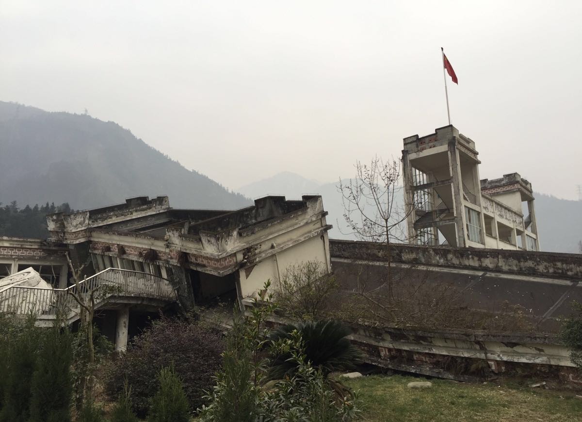 十年後,再看汶川大地震震中遺址,依舊觸目驚心,震撼心靈