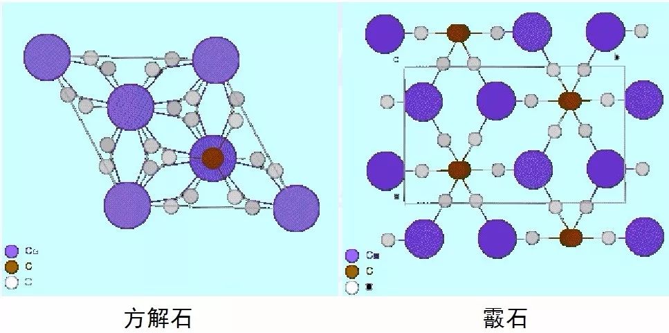 霰石晶体结构图片