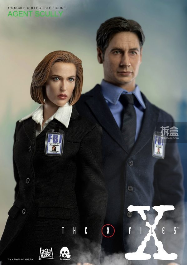 threezero《x档案》the x files 史考莉探员 1:6可动人偶