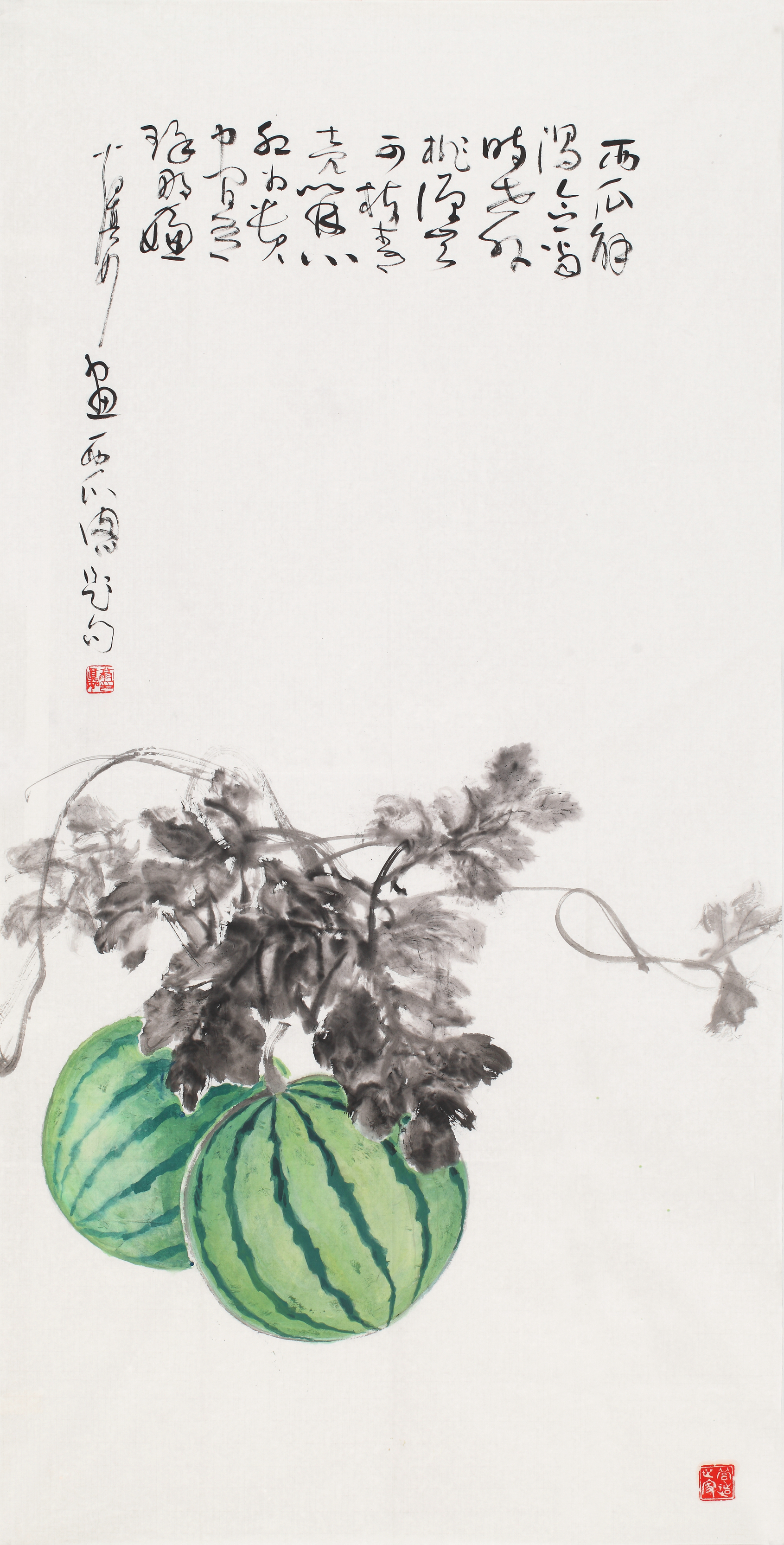 西瓜 136×68cm