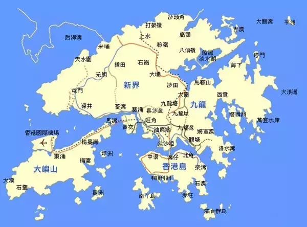 香港行政区划地图远山碧海,原野古迹,还有浓浓的人情味…这是一片