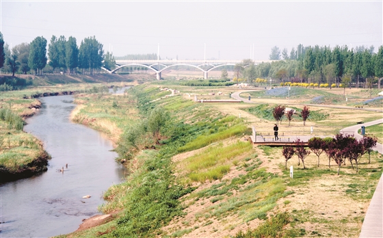 瀟河溼地公園景色宜人