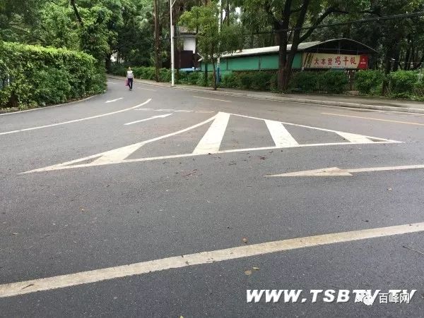 警惕台城这个t字路口绿化带遮挡视线交通事故频发
