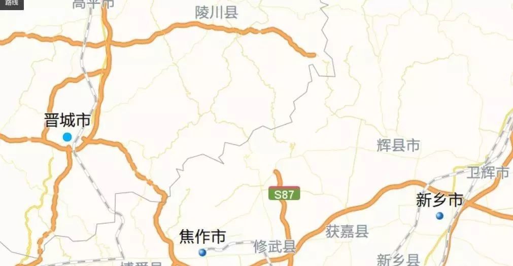 新晋高速辉县线路图图片