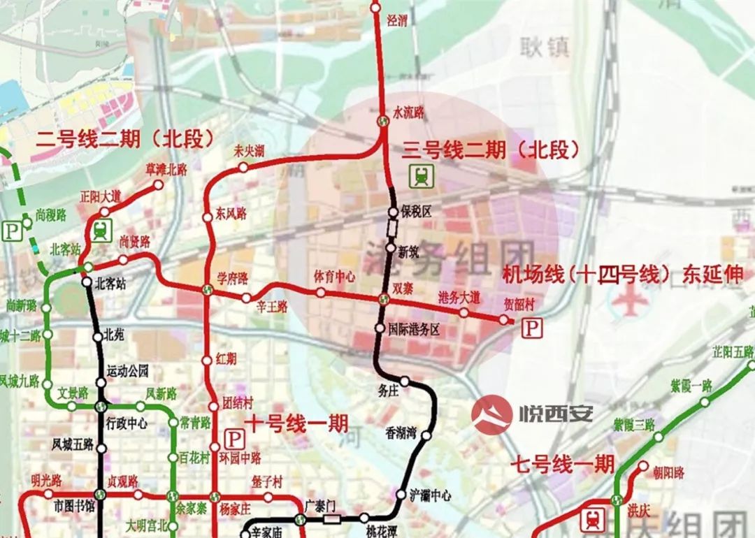 西安地铁14号线规划图图片