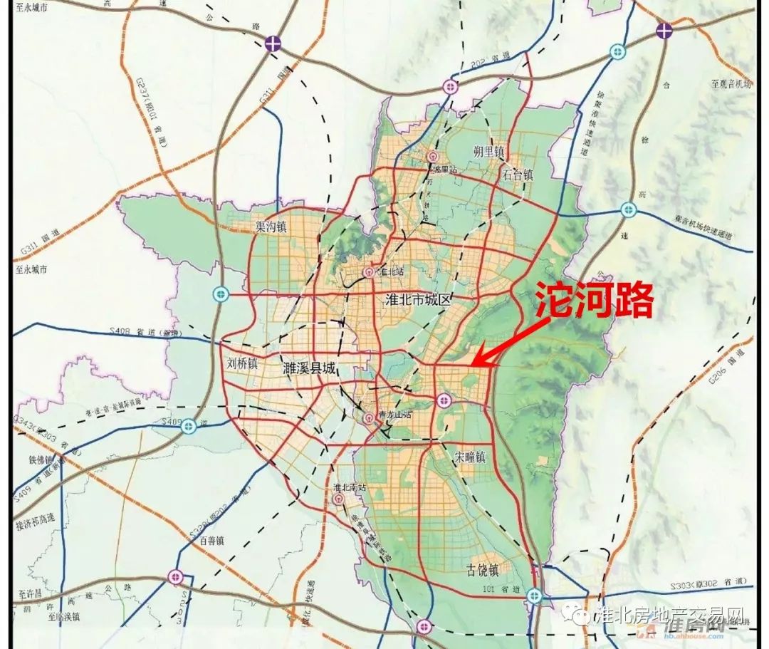 淮北渠沟鲁楼村规划图图片