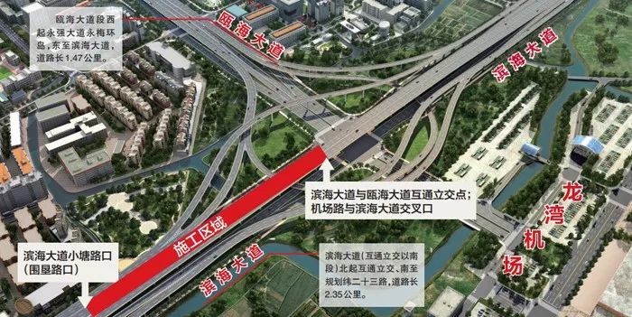 日前,温州龙湾国际机场t2航站楼陆侧高架桥和地面道路,以及相关市政