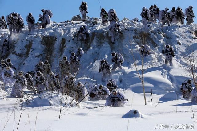 圖紀解放軍駐寒區特種部隊林海雪原演訓