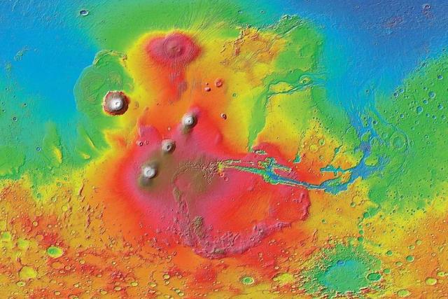 火星海洋还原图图片