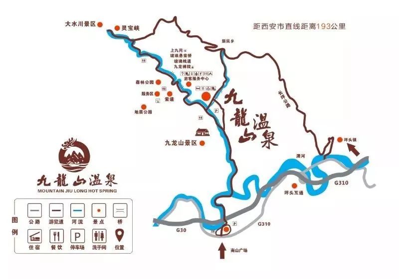 九龙山旅游路线图图片