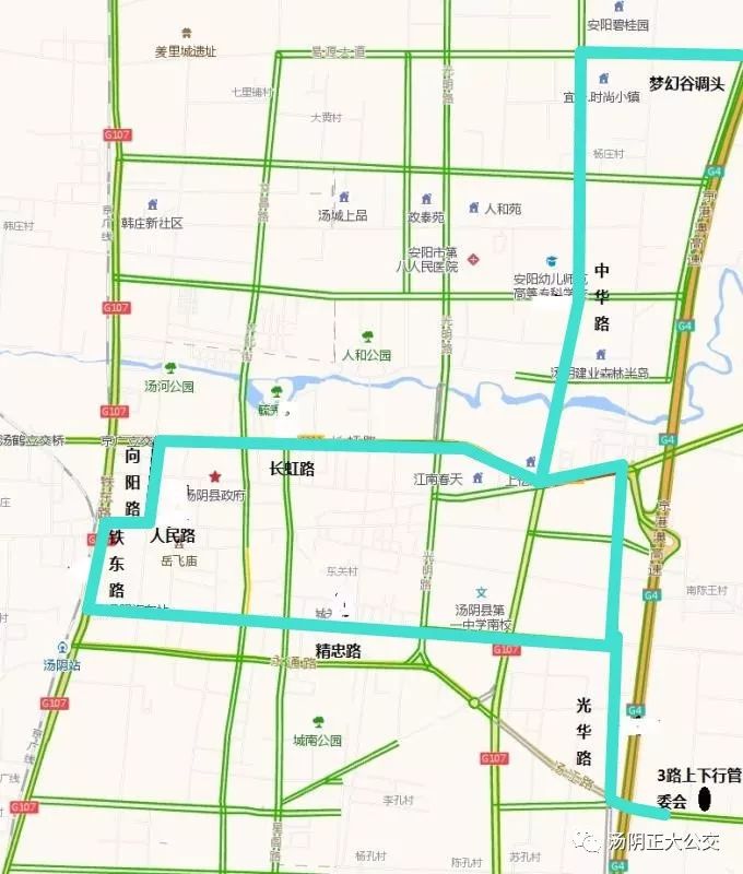 汤阴城区道路图图片