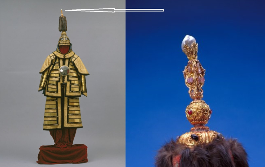 康熙三大黄金甲:最次的鎏金,最好的挂满金叶珍珠宝石,土豪透顶