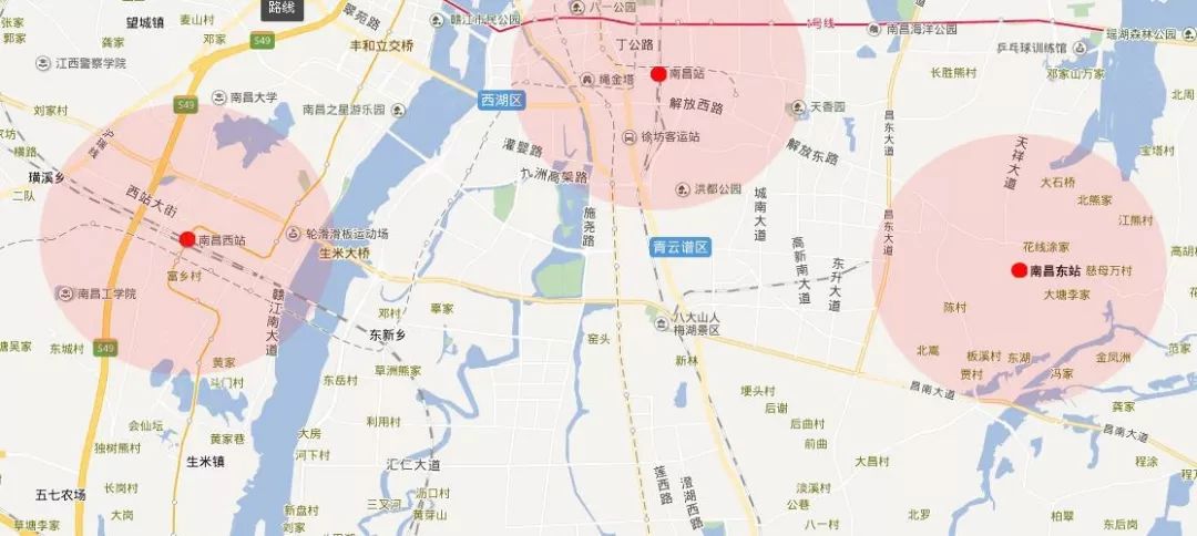 南昌东站位置地图图片