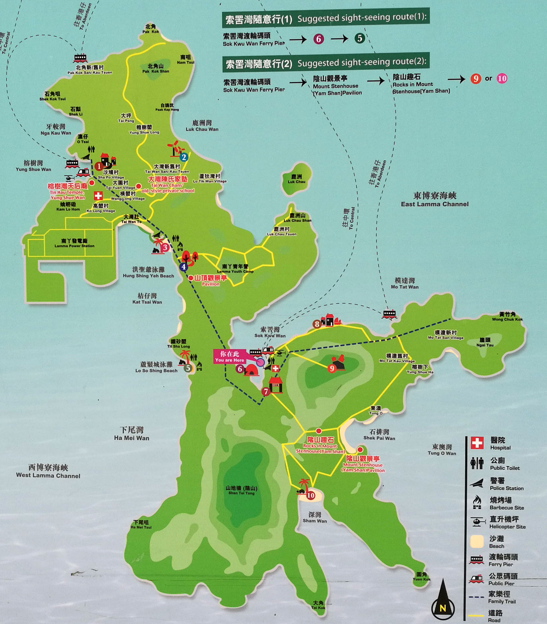 南丫岛地图位置图片