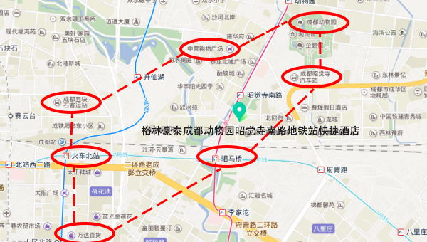 成都禧悦酒店地铁线路图片