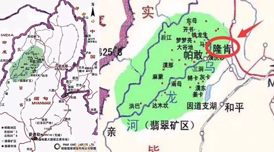 缅甸八大矿区分布图图片