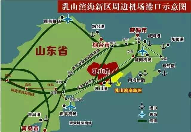 乳山滨海新区地图图片