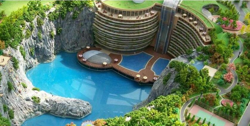 世界上海拔最低的酒店,上海天坑,即将建成又一世界奇迹