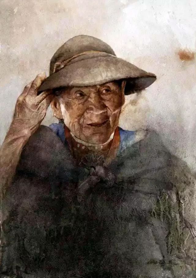 秘鲁艺术家jos07apazailich的水彩人物肖像画