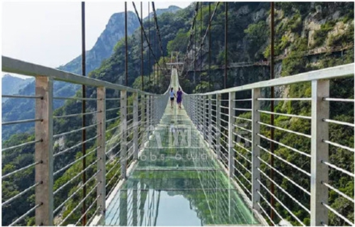 霍山玻璃桥旅游景区图片