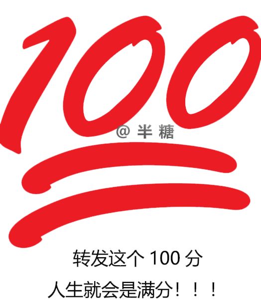 考试100分表情包图片