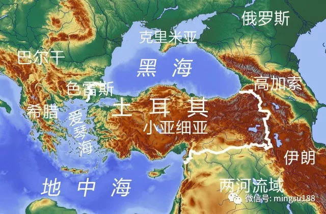 小亚细亚半岛地理位置图片