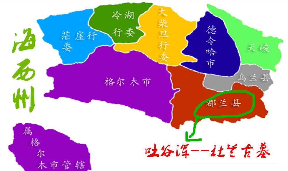 青海省都兰县地图高清图片