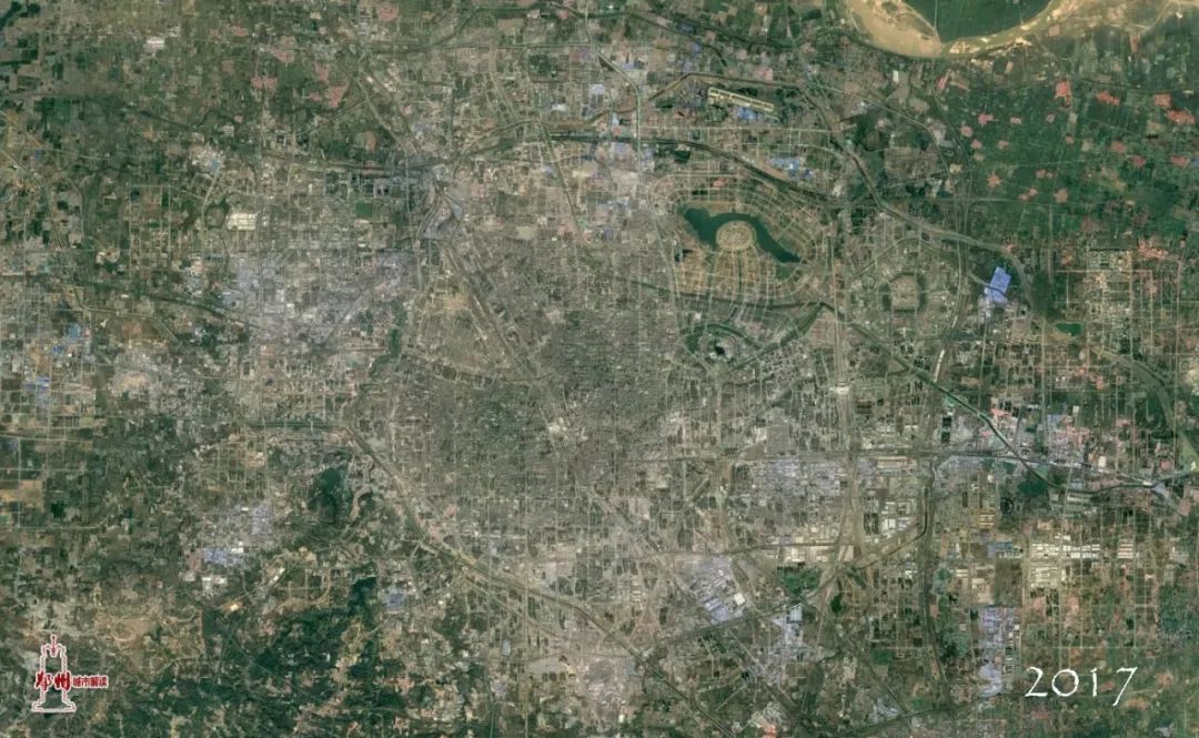 29张卫星地图记录郑州30年间的发展巨变