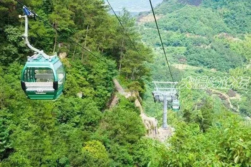 雪窦山索道图片