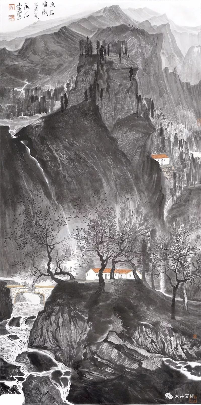 孫小東《 泉石嘯傲》之一 138×68cm 2015年祁海峰1964年生於河北省