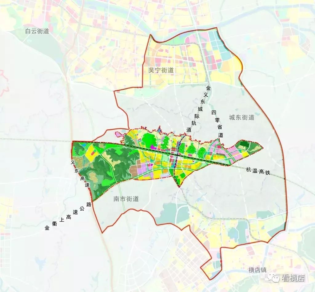东阳市江北规划图图片