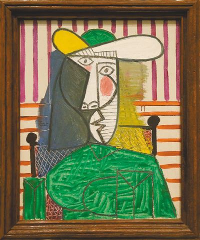 毕加索的画作《女人的半身像》