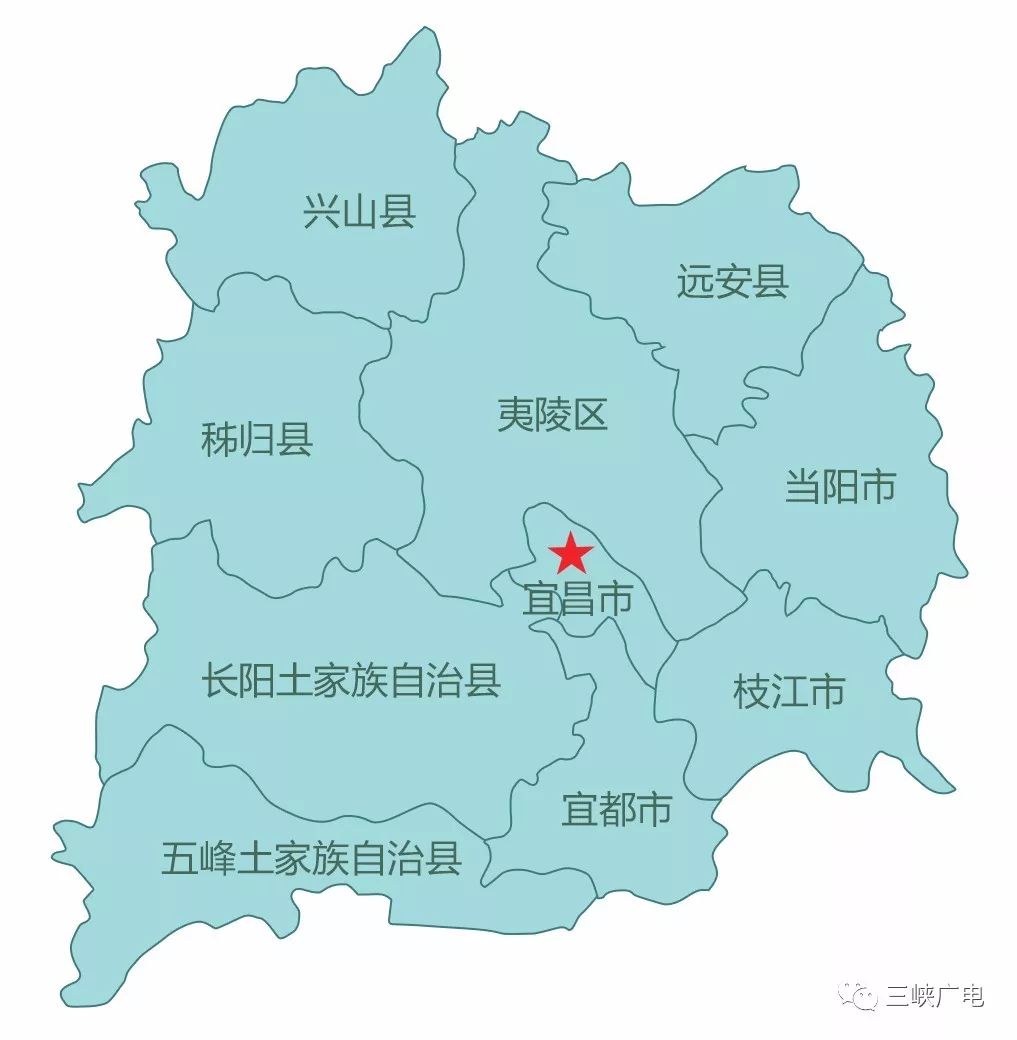 宜昌市各区地图图片