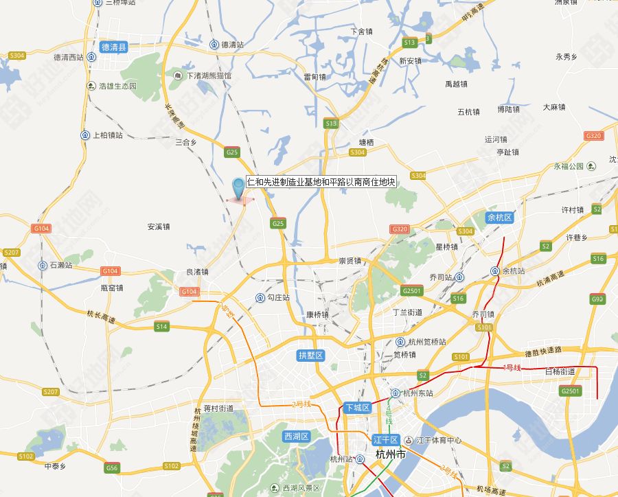 余杭仁和街道地图图片