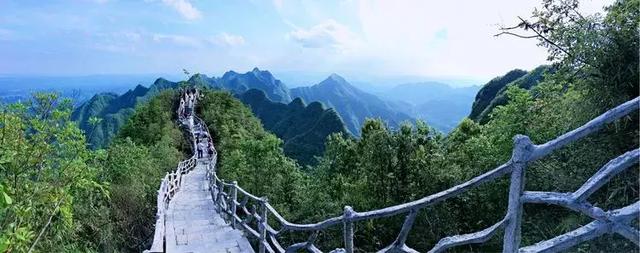 美麗秀山中國的桌山世界的川河蓋