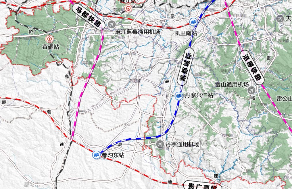 丹寨高铁线路图图片