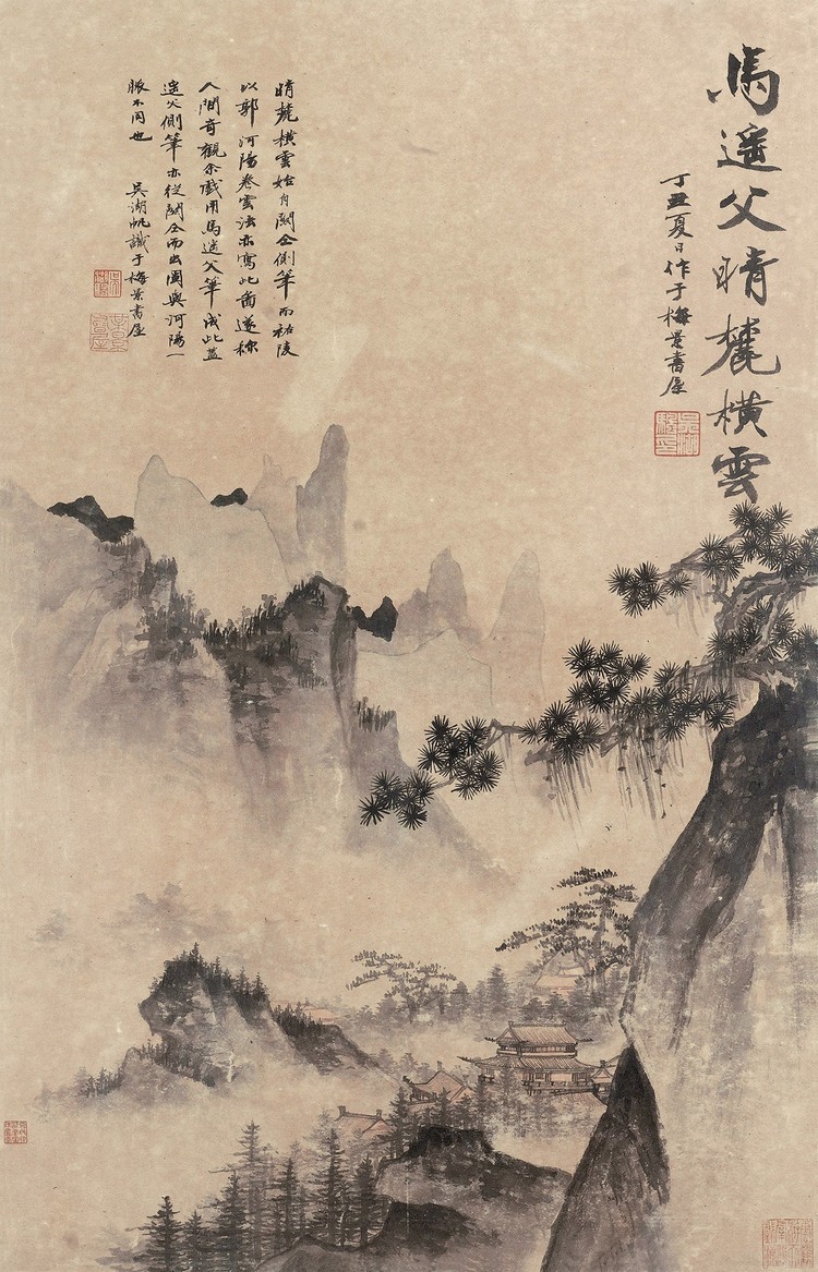 上海画坛"三吴一冯"绘画作品欣赏