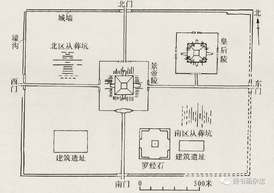 西汉皇帝陵墓分布图图片