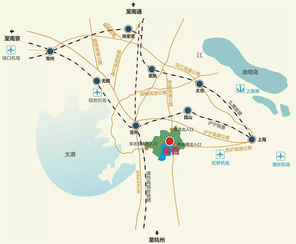 甪直镇地图图片